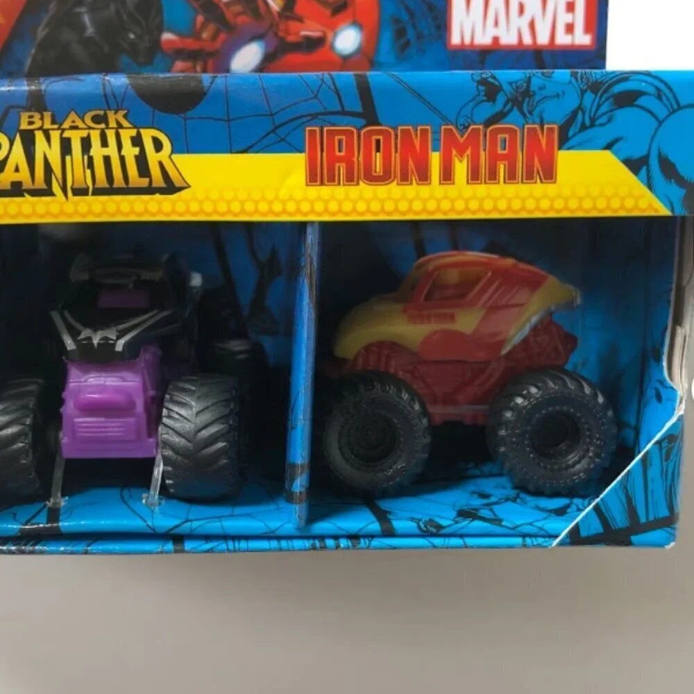 Monster Jam Mini Monster Trucks: Marvel Series 1 - Thor, Black Panther, Iron Man